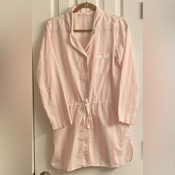 Victoria's Secret Cotton Long Sleeve Sleepshirt, Size: Small - Picture 2 of 11